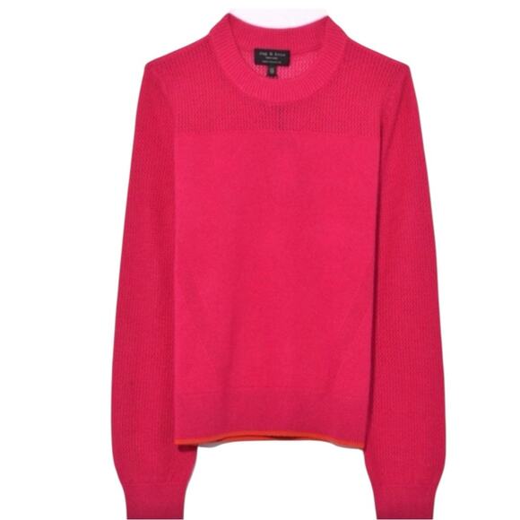 Rag and Bone Cashmere Sweater Hot Pink Size XS - Picture 4 of 7